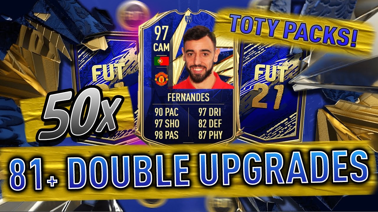 50 x 81+ TOTY DOUBLE UPGRADES! TEAM OF THE YEAR UPGRADE PACKS! FIFA 21 TEAM OF THE YEAR PACK OPENING