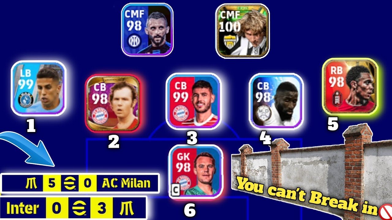 THE HIGHEST RATED DEFENCE IN EFOOTBALL YouTube