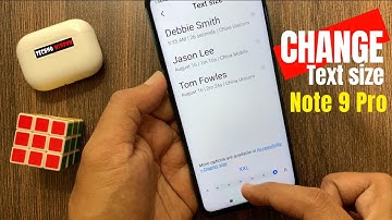 How to Change Text Size in Redmi Note 9 Pro
