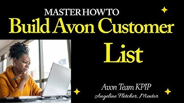 AVON CUSTOMER ADDRESS BOOK TUTORIAL