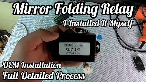 बलेनो के शीशे सेंटर लॉकिंग से फोल्ड करें Baleno Mirror Folding Relay Installation | OEM Installation