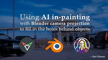 Blender Camera Projection: Using AI to Fill in the Holes behind Objects