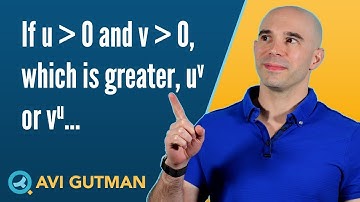If u ﹥ 0 and v ﹥ 0, which is greater, u^v or v^u DS06065
