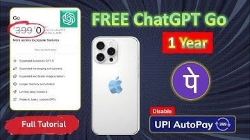 ChatGPT Go FREE in India ✅ iPhone Upgrade Issue FIX | Activate Using UPI (12 Months Free)