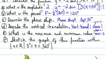 MCR3U -- 5.3 Transformation of Sine and Cosine