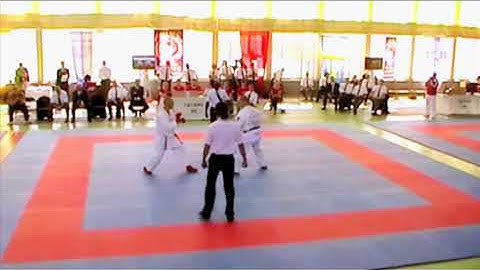 Kimura Shukokai karate EM 2009 - Final Kumite Veterans Light