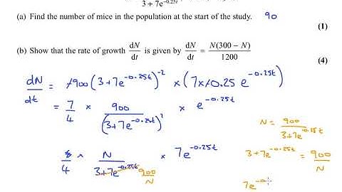 NEW! Edexcel June 2018 Pure Paper 2 q14 - Differentiation