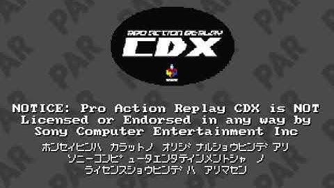 Pro Action Replay CDX Startup (PS1)