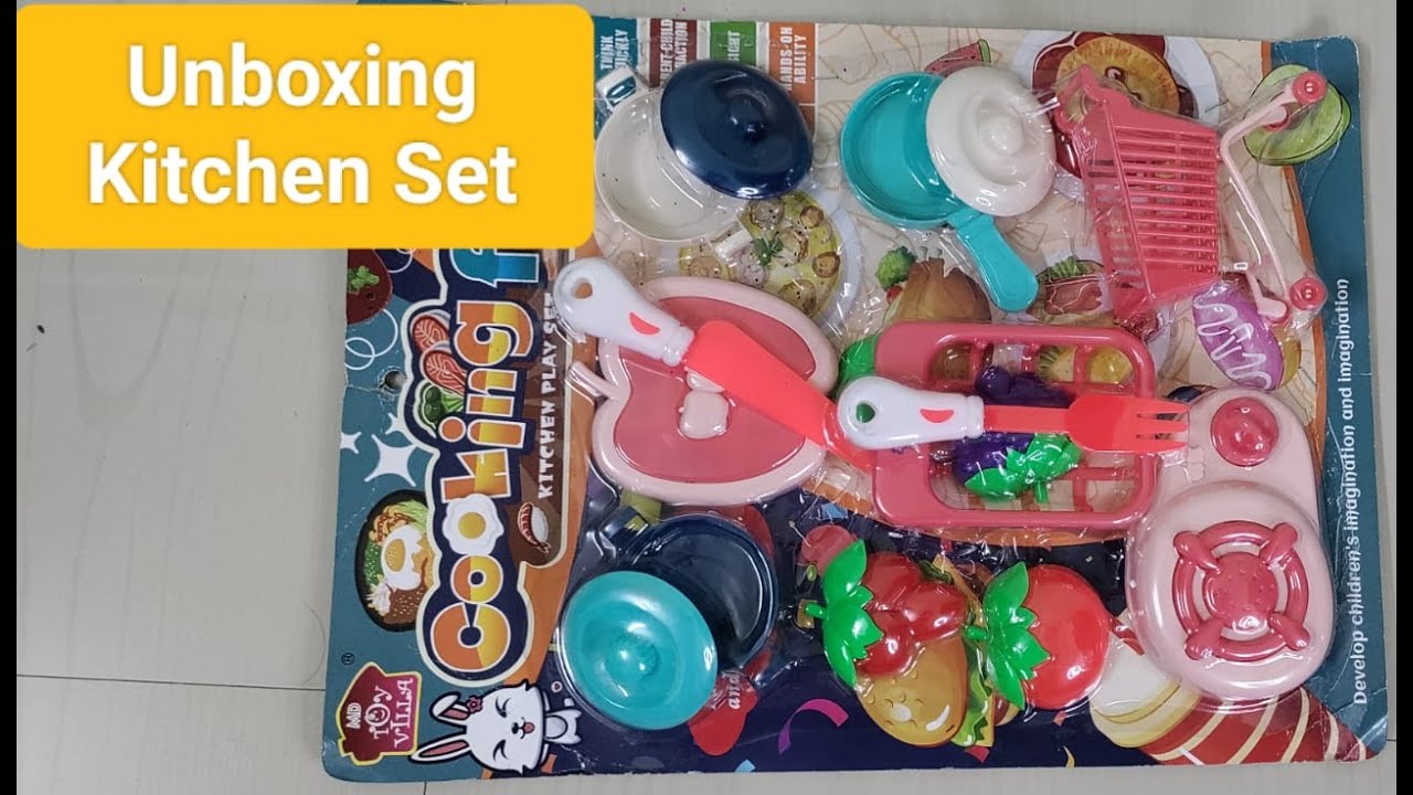Unboxing amazing Miniature Plastic Kitchen Set | Unboxing Kitchen Set ...