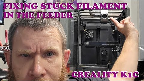REMOVING A FILAMENT JAM IN THE FEEDER ON THE CREALITY K1C