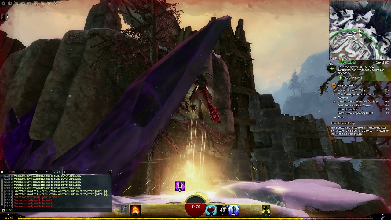 Guild Wars 2 (Thunderhead Peaks) Thunderhead Keep Vista YouTube