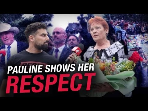 CHEERS & TEARS: Pauline Hanson receives EMOTIONAL reception at Bondi memorial CHEERS & TEARS: Pauline Hanson receives EMOTIONAL reception at Bondi memorial