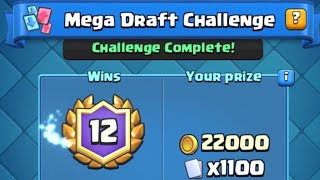 12 Wins in the Mega Draft Challenge - Clash Royale
