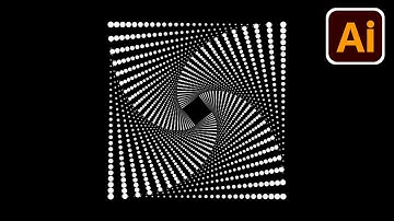 Dotted spiral vortex | Spiral effect | Adobe illustrator tutorials | 009