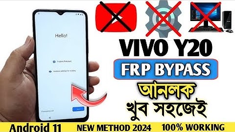 Vivo Y20 FRP BYPASS Android 11|Google Account Bypass|ভিভো মোবাইলের frp লক খোলার উপায়|android 11