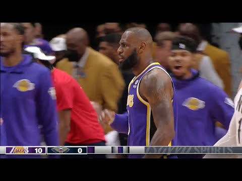 LeBron James Shock Entire Lakers As Scores 12 in 3 Min&Carries Entire Lakers At 37 !