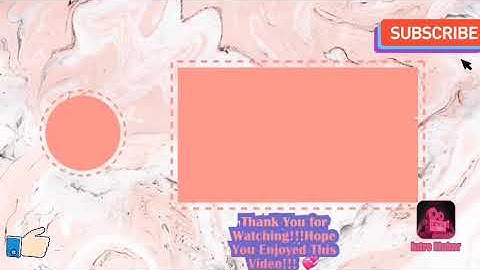 My New Outro ( Please comment down below if you like the outro or not)