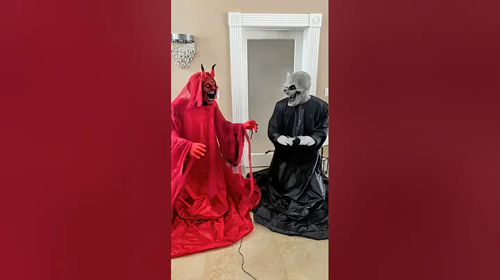 @spirithalloween Hell Spawn & Mr.Dark Animatronics come ALIVE!!! #halloween #spirithalloween