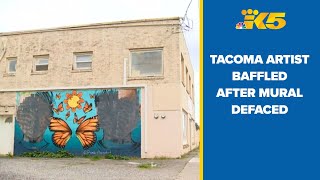 Vandalism of Tacoma mural leaves artist, community baffled