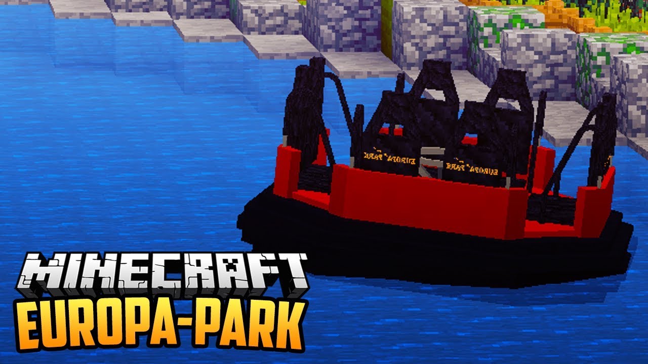 DE FJORD RAFTING in EUROPA PARK - Minecraft Europa Park Pretpark - YouTube