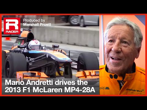 RACER: Mario Andretti Tests a McLaren MP4 28a F1 Car