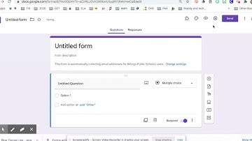 Google Forms Header Icons