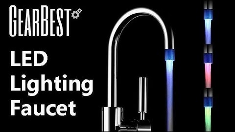 F04 Automatic Color Changing Water Stream Faucet Tap for Bathroom Kitchen  -  RGB COLOR