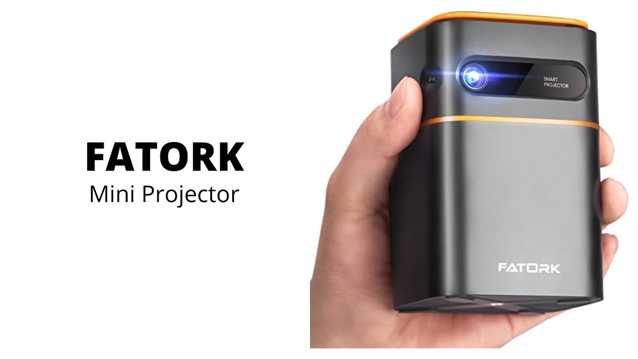 FATORK | Pocket Monster Outdoor Projector - Phone 1080P HD Support Wireless Video Travel Short Throw