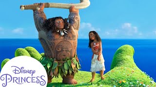 Moana \& Maui's Craziest Adventures | Disney Princess