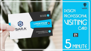 Design Professional Business Card in CorelDRAW | CorelDRAW Tutorial