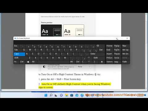 Turn On/Off High Contrast Theme in Windows 11