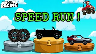 TOP 10 BEST CARS FOR SPEED RUN in Hill Climb Racing