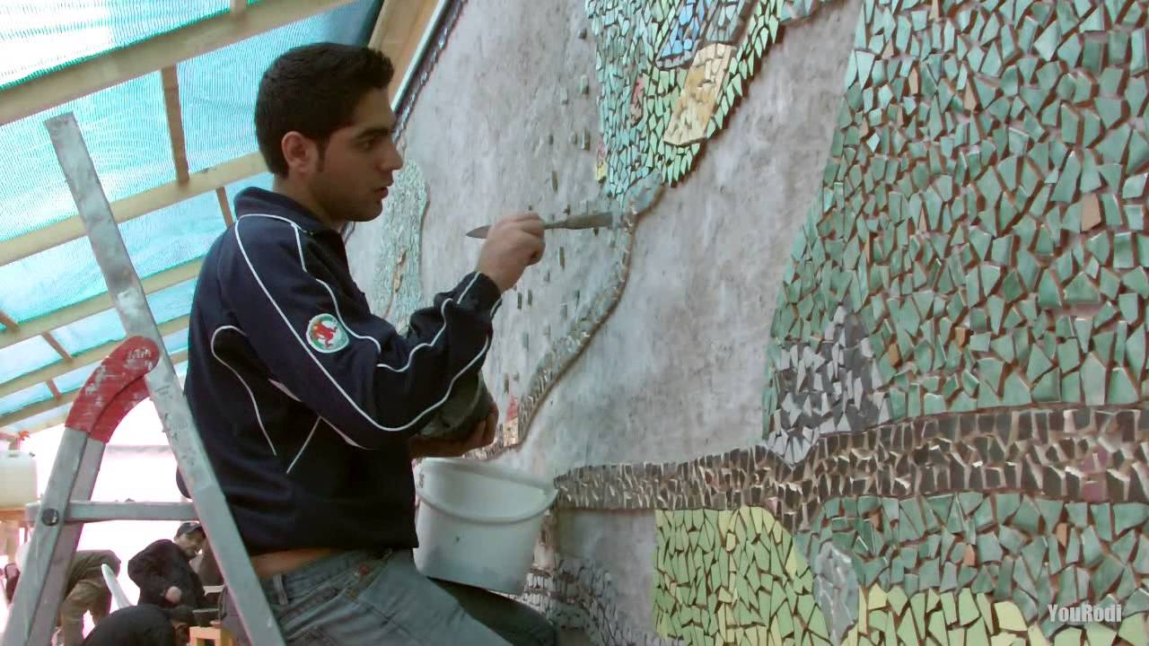 Mosaïque géante - Ste-Croix - Balcon du Jura vaudois - Embellimur - Partie1/3 - Giant mosaic