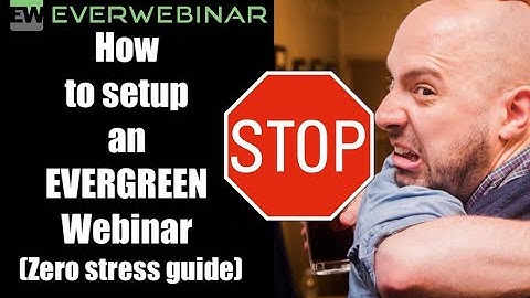 Evergreen webinar | How to create an evergreen webinar (Everwebinar demo)