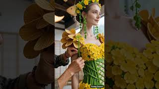 🌼 Wearing Springtime! This Bamboo &amp; Flower Dress Amazes the World#YouTubeShorts#匠人精神 #创意
