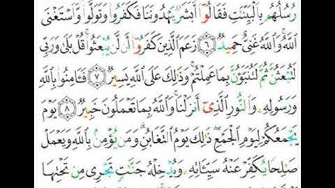 064 سورة التغابن من الاية 6 إلى 9