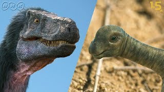 [恐竜CG] 丹波竜vs.ティラノサウルスの仲間！1億年前の兵庫県の恐竜たち | 恐竜超世界 | NHKスペシャル | Japanese dinosaurs CG | NHK