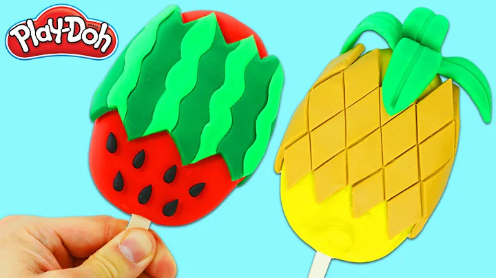 How to Make Watermelon & Pineapple Play Doh Fruit Popsicles!