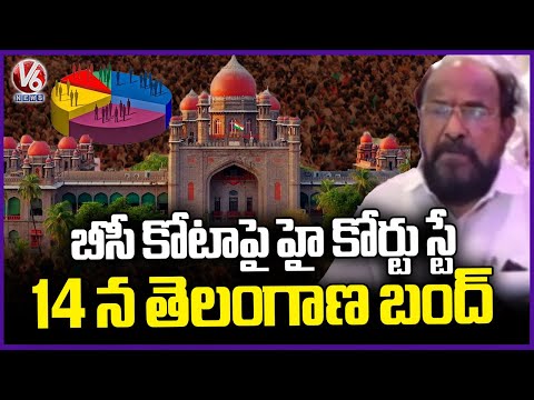 Telangana Bandh on Oct 14 Against HC Stay on BC Reservations: R. Krishnaiah | V6 News - V6NEWSTELUGU