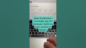 Apps & software I no longer pay for because I built my own version in #Notion