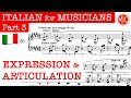 Italian for Musicians 3 - Expression & Articulation | Italian Music Terminology