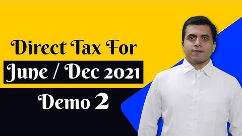 Lecture- 2 Tax Calculation for an Individual, HUF, AOP BOI & AJP |Income Tax CA /CS/CMA For2021 Exam