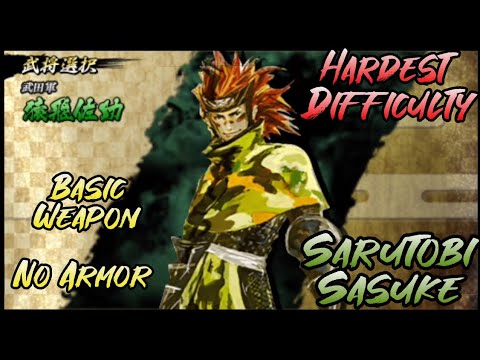 Hardest Difficulty | Sengoku Basara Chronicle Heroes - Sarutobi Sasuke, Conquest Mode #gaming #psp