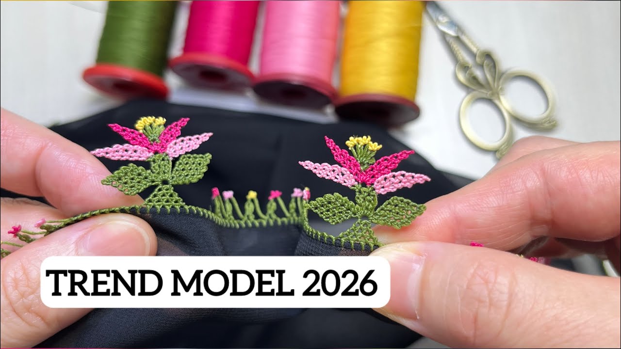 32/ Kimse Bu Teknikle Yapıldığını Bilmiyor! 😱 Amazing Needle Lace Secret! ✨