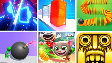 Perfect Level #19 - Tom Gold Run, Temple Run, Bomb Roll - All Levels Gameplay Android Ios Games