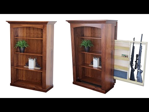 Cambridge Bookcase with Hidden Gun Storage: How to Open It