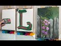 Flower drawing ideas for beginners | STEP by STEP Acrylic Painting Tutorial
