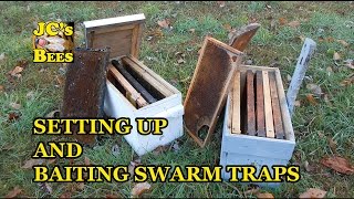 Setting Up And Baiting Swarm Traps / How To Catch Honeybees