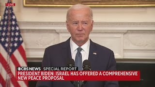 President Biden says Israel has proposed lasting peace deal, urges Hamas to come to table