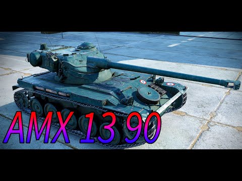 Видео: Обзор и обкатка AMX 13 90 в катке от WoT Blitz